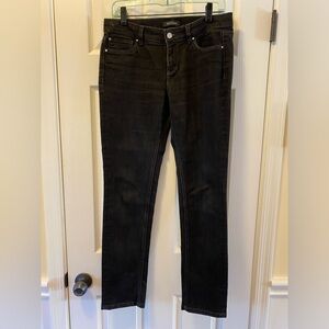 WHBM black Noir Slim Leg Stretch Jeans, 6R